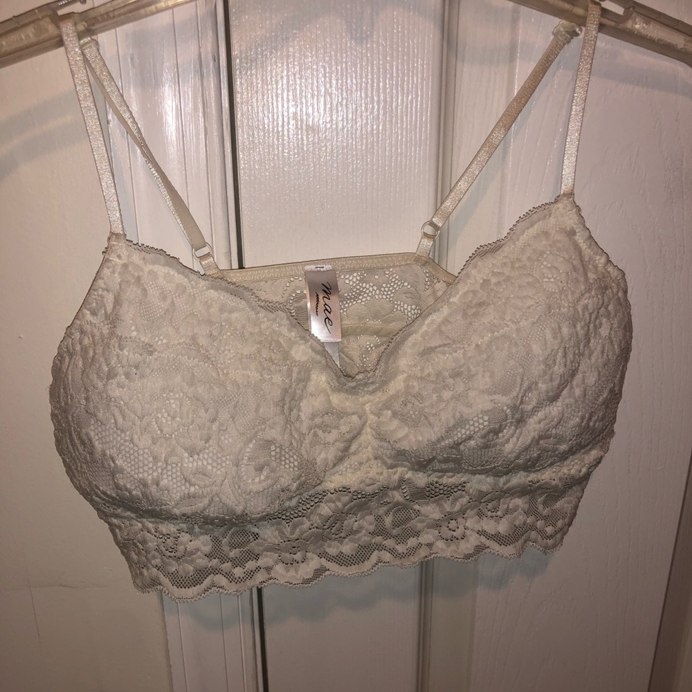 white bralette